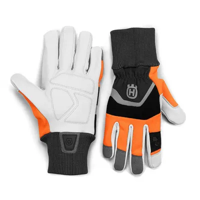 Ръкавици Husqvarna със защита от срязване  размер 8, оранжево и бяло, Comfort