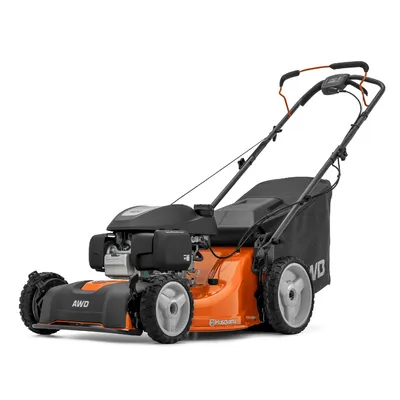 Самоходна бензинова косачка Husqvarna с кош 3.6 kW, 4.9 к.с., 53 мм, 2500 м2, LC 353AWD