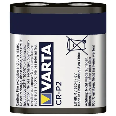 Батерия Varta кръгла литиева 6 V, CR-P2, CR-P2