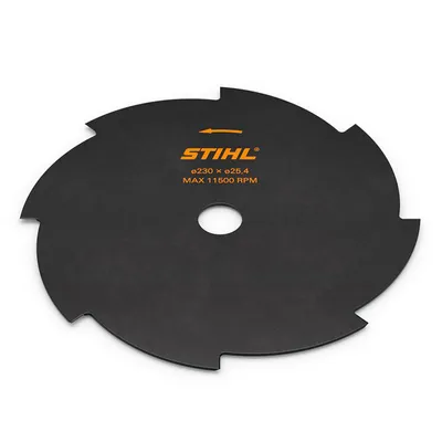 Диск за косене на трева STIHL метален  ф 230x25.4 мм, 8 z, FS55, FS80, FS120, FS130