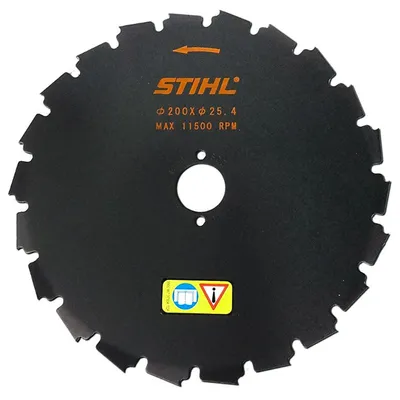 Диск за рязане на храсти STIHL метален с длетовиден зъб ф 225x20 мм, 24 z, FS480