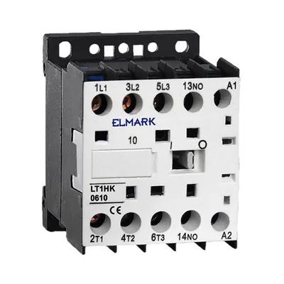 Контактор Elmark променливотоков 3P (3 NO), 1 NO, 380 V, 6 A, LT1-HK