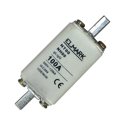 Предпазител Elmark високомощен 125 A, NT 00, 500 V, 125А