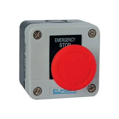Превключвател Elmark пуск-стоп тип гъба със задържане 6 A, 230 V, 1 NC, EL1-B174