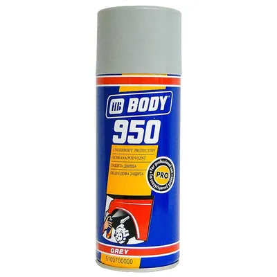 Спрей Body шумо- и влагоизолиращ  0.4 л, сив, RAL 950, 950