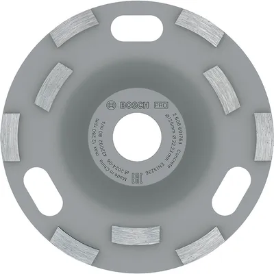Диск диамантен за шлайфане Bosch на бетон 125 мм, 22.23 мм, PRO Concrete