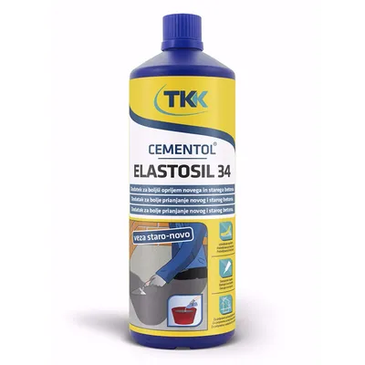 Грунд контактен без песъчинки TKK за бои, замазки и мазилки  1 кг, Cementol Elastosil 34