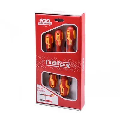 Комплект електротехнически отвертки Narex Bystrice SB/PH 5 бр., 8551 01