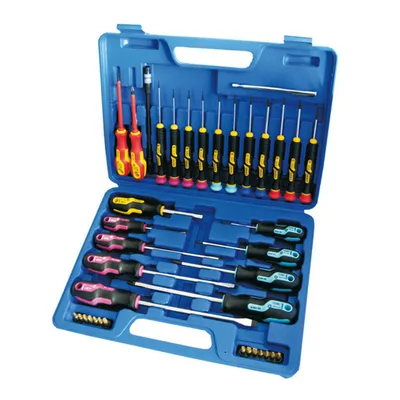 Комплект отвертки и накрайници Narex Bystrice SB/PH/PZ/TX 38 бр., 8621