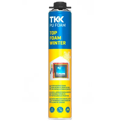 Полиуретанова пяна TKK пистолетна зимна  750 мл, Top Foam Winter