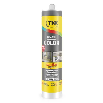 Санитарен силиконов уплътнител TKK 300 мл, антрацит, Tekasil Color