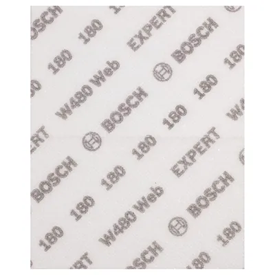 Шкурка на хартиена основа Bosch на листа  115x140 мм, P180, 2 бр., Expert W480 Web