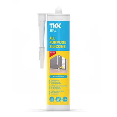 Силикон лепило TKK уплътнително неутрално  280 мл, прозрачно, All Purpose Silicone
