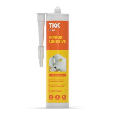 Силикон лепило TKK уплътнително неутрално 300 мл, бяло, Mirror Adhesive