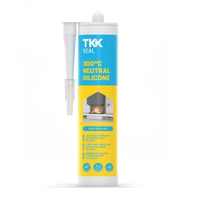 Силикон лепило TKK уплътнително термо- и маслоустойчиво  300 мл, черно, 300 °C Neutral Silicone