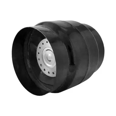 Вентилатор MMotors за въздуховод високотемпературен 18 W, 150 м3/ч, ф 120х130 мм, черен, BOK 120