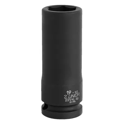 Вложка милиметрова Unior 6-стен ударна удължена 30 мм х 1/2", 231/4L6p