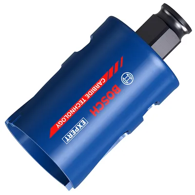 Боркорона за дърво и пластмаса Bosch с карбидни пластини и присъединяване Power Change Plus 44х60 мм, Expert Construction Material
