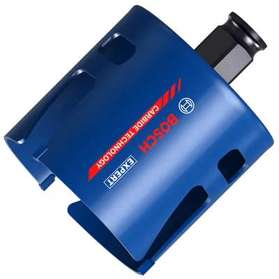 Боркорона за дърво и пластмаса Bosch с карбидни пластини и присъединяване Power Change Plus 68x60 мм, Expert Construction Material