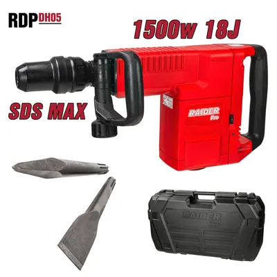 Къртач 1500W 9.5kg SDS-max 18J куфар RDP-DH05
