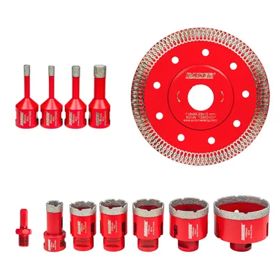Боркорони Diamond Dry M14 Ø6-68mm+Диск+AL Case Set 12 бр.