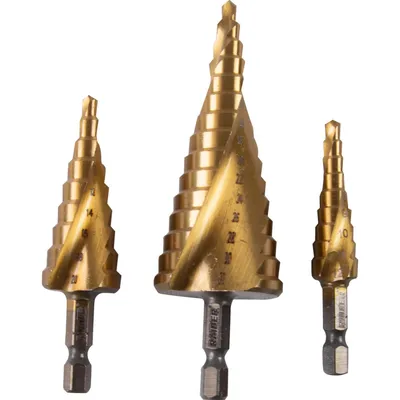 Свредла за ламарина стъпаловидни Ø4-12,4-20,4-32mm Set