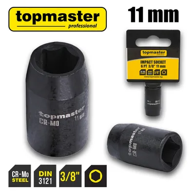 Вложка ударна 6 стенна 3/8"х11mm TMP
