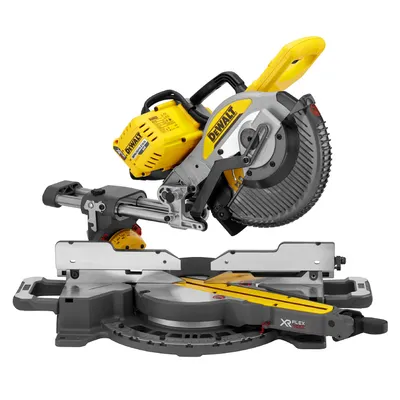 Акумулаторен настолен циркуляр DeWALT потапящ с герунг с 2 батерии и зарядно, 54/18 V, 2/6 Ah, ф 250 мм, 4300 об./мин, DCS727T2
