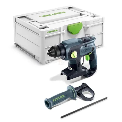 Акумулаторен перфоратор Festool с безчетков двигател  без батерия и зарядно, SDS-plus, 18 V, 1.7 J, 0-4500 уд./мин, KHC-S 18-Basic