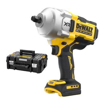 Акумулаторен ударен гайковерт DeWALT с безчетков двигател без батерия и зарядно, 18 V, 1496 Nm, квадрат, 1/2", DCF961NT
