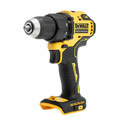 Акумулаторен винтоверт DeWALT с безчетков двигател без батерия и зарядно, 18 V, 65 Nm, 1.5-13 мм, DCD708N