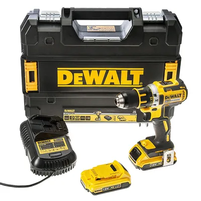Акумулаторен винтоверт DeWALT с безчетков двигател с 2 батерии и зарядно, 18 V, 2 Ah, 60 Nm, 1.5-13 мм, DCD790D2