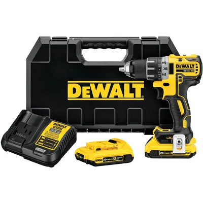 Акумулаторен винтоверт DeWALT с безчетков двигател  с 2 батерии и зарядно, 18 V, 2 Ah, 70 Nm, 1.5-13 мм, CD791D2