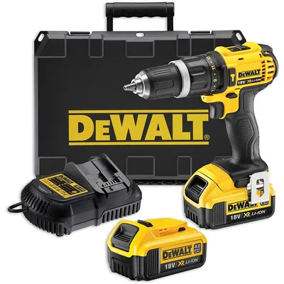 Акумулаторен винтоверт DeWALT ударен с 2 батерии и зарядно, 18 V, 4 Ah, 60 Nm, 1.5-13 мм, DCD785M2