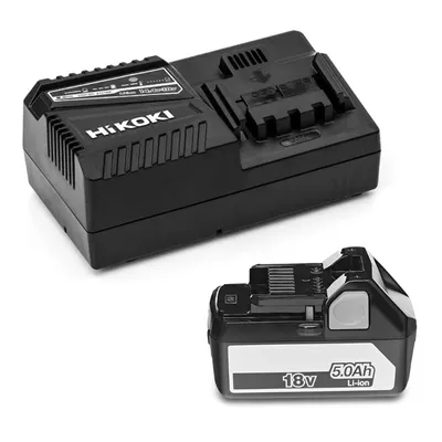Акумулаторна батерия HiKOKI - Hitachi Li-Ion със зарядно у-во 18 V, 5 Ah, 1 бр., UC18YFSL-WAZ