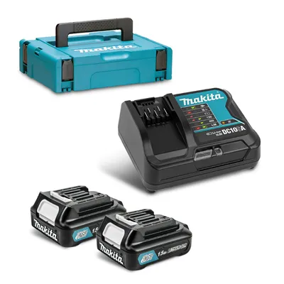 Акумулаторна батерия Makita Li-Ion със зарядно у-во  10.8 V, 1.5 Ah, 2 бр., DC10SA set