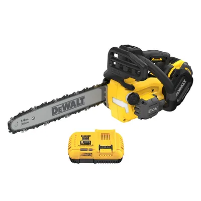 Акумулаторна резачка за дърва DeWALT  с 1 батерия и зарядно, 54/18 V, 3/9 Ah, 35 см, DCMCST635X1