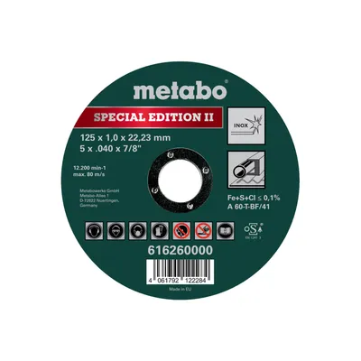 Диск за метал 125х1.0х22.2mm A60T BF41 Inox