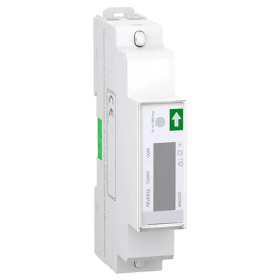 Еднотарифен монофазен електромер Schneider Electric с LCD дисплей за DIN шина  45 A, iEM2050