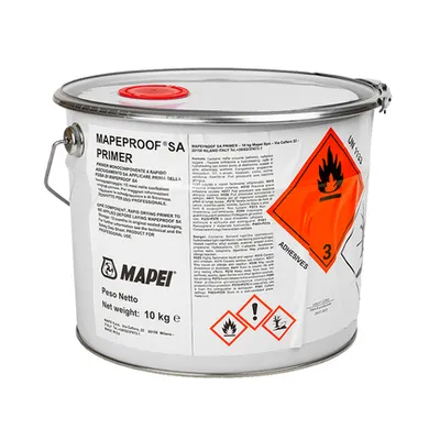 Грунд контактен без песъчинки Mapei за бои, замазки и мазилки дълбокопроникващ 10 кг, прозрачен, MapeProof SA Primer