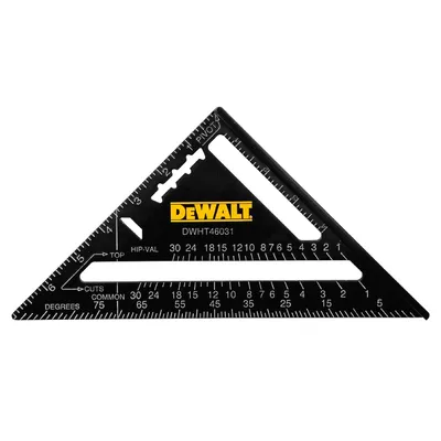Измервателен триъгълник DeWALT  177x177x250 мм, DWHT46031