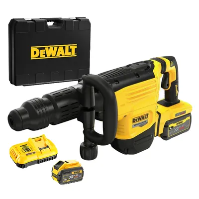 Акумулаторен къртач DeWALT  с 2 батерии и зарядно, SDS-max, 54/18 V, 3/9 Ah, 19.4 J, DCH892X2