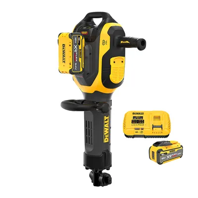 Акумулаторен къртач DeWALT  с 2 батерии и зарядно, шестостен, 54 V, 15 Ah, 41 J, DCH966Z2