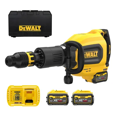 Акумулаторен къртач DeWALT    с 3 батерии и зарядно, SDS-max, 54 V, 9 Ah, 27 J, DCH911X3