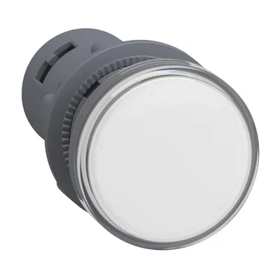 Лампа Schneider Electric сигнална LED моноблок 24 V, бяла, Easy Harmony XA2E