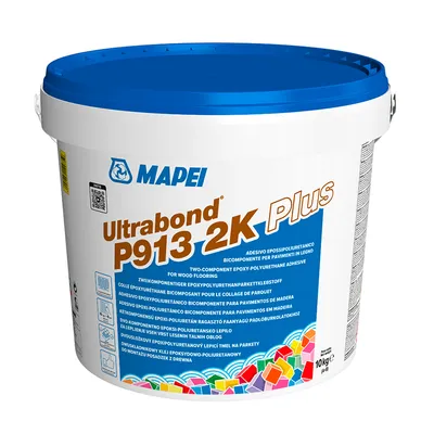 Лепило за ламиниран паркет Mapei еластично  10 кг, Ultrabond P913 2k Plus Light