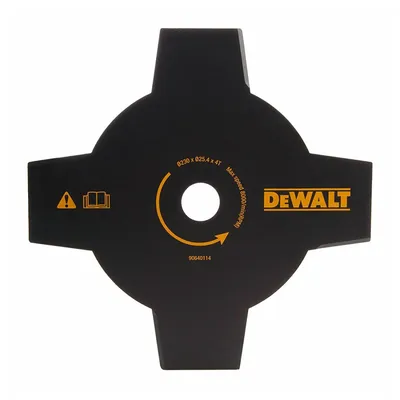 Нож за косене на трева DeWALT метален за моторна коса ф 230х25.4 мм, 4 z, DT20655