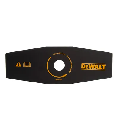 Нож за косене на трева DeWALT метален за моторна коса  ф 255х25.4 мм, 2 z, DT20654