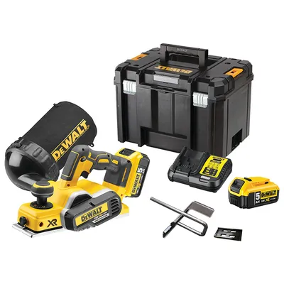 Акумулаторно ренде DeWALT    с 2 батерии и зарядно, 18 V, 5 Ah, 82 мм, 0-2 мм, DCP580P2