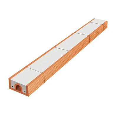 Щурц керамичен Wienerberger за врати и прозорци  65x120x1500 мм, Porotherm